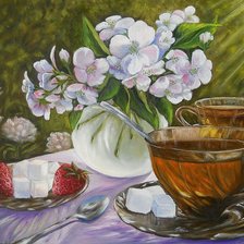 Схема вышивки «Чаепитие»