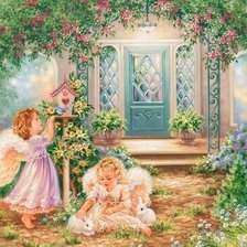 Схема вышивки «Ангелочки»