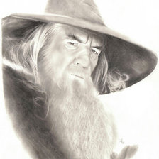 Схема вышивки «Гэндальф Серый»