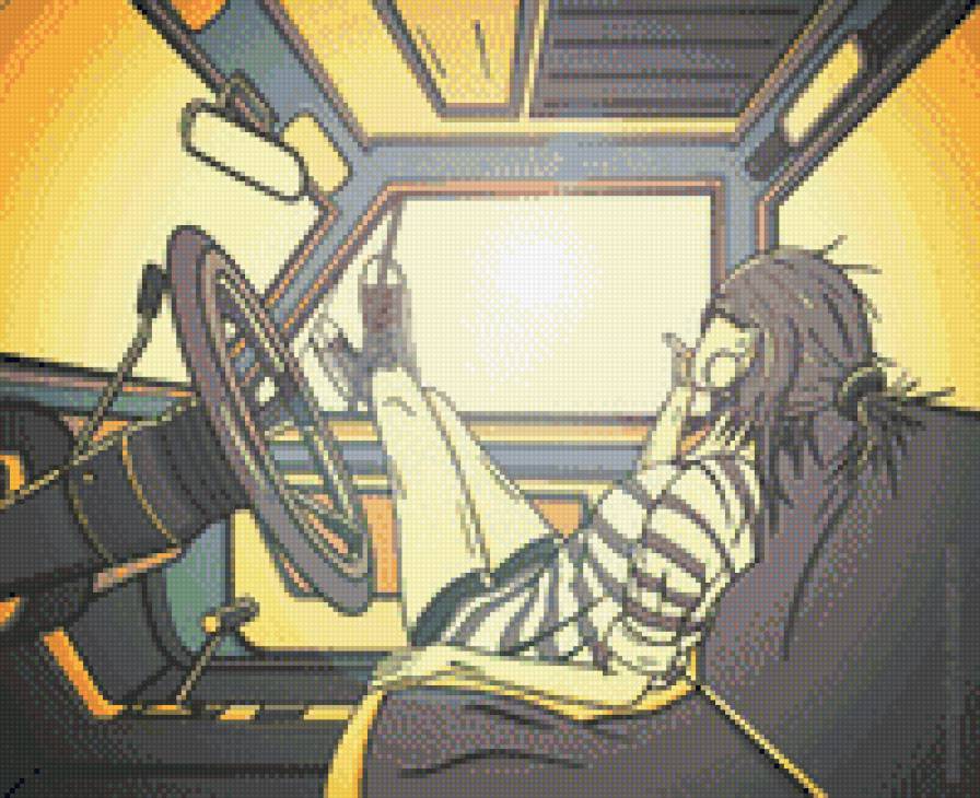 девушка в авто - машина, девушка - предпросмотр