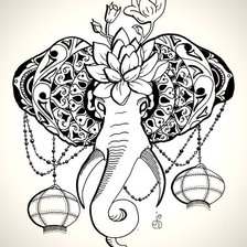 Схема вышивки «слон»