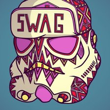 Схема вышивки «сваг штурмовик»