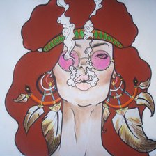 Схема вышивки «хиппи»