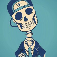 Схема вышивки «скелетон 2»