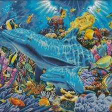 Схема вышивки «Подводный мир»