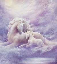 Схема вышивки «единороги»