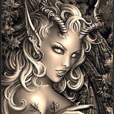 Схема вышивки «лесная дриада»