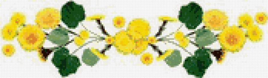 для скатерти - одуванчики, узор для скатерти, цветы - предпросмотр