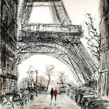 Схема вышивки «parizi»