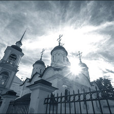 Схема вышивки «Церковь»