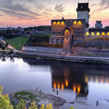 Схема вышивки «нарвский замок»