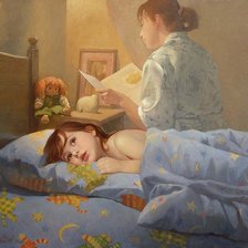 Схема вышивки «спокойной ночи»