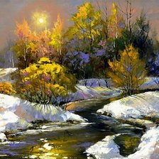 Схема вышивки «весна на подходе»