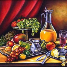 Схема вышивки «фруктовый натюрморт»