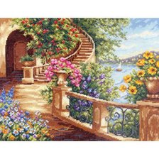 Схема вышивки «на лазурном берегу»