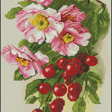 Схема вышивки «вишенки»