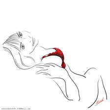 Схема вышивки «силуэт»