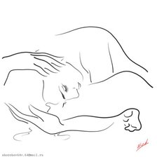 Схема вышивки «силуэт»