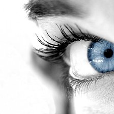 Схема вышивки «глаза цвета неба»