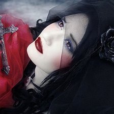 Схема вышивки «молящаяся»