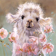 Схема вышивки «lama»