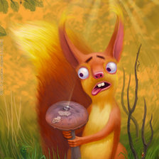 Схема вышивки «Белочка»