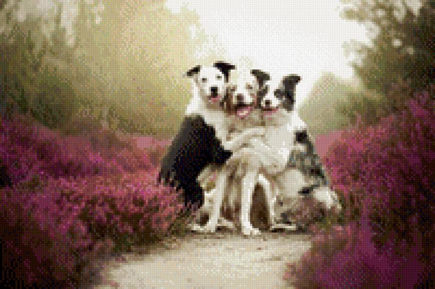 три собаки - собака, животные - предпросмотр