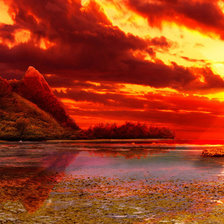 Схема вышивки «огненное небо»