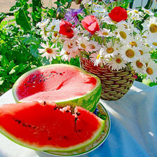 Схема вышивки «Натюрморт с арбузом»