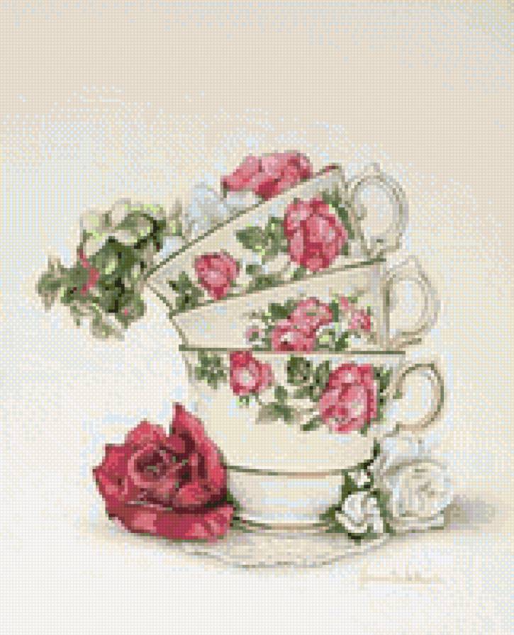 чашечки - чашки, кухня, посуда - предпросмотр