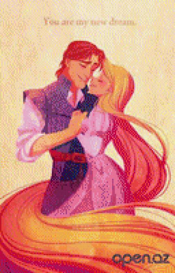 рапунцель - он, любовь, пара, она - предпросмотр