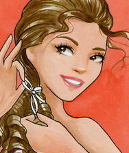 Схема вышивки «девушка»