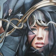 Схема вышивки «повелительница змей»