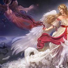 Схема вышивки «ангел»