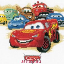 Схема вышивки «Тачки»