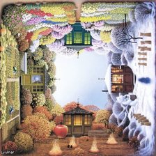 Схема вышивки «Времена года»