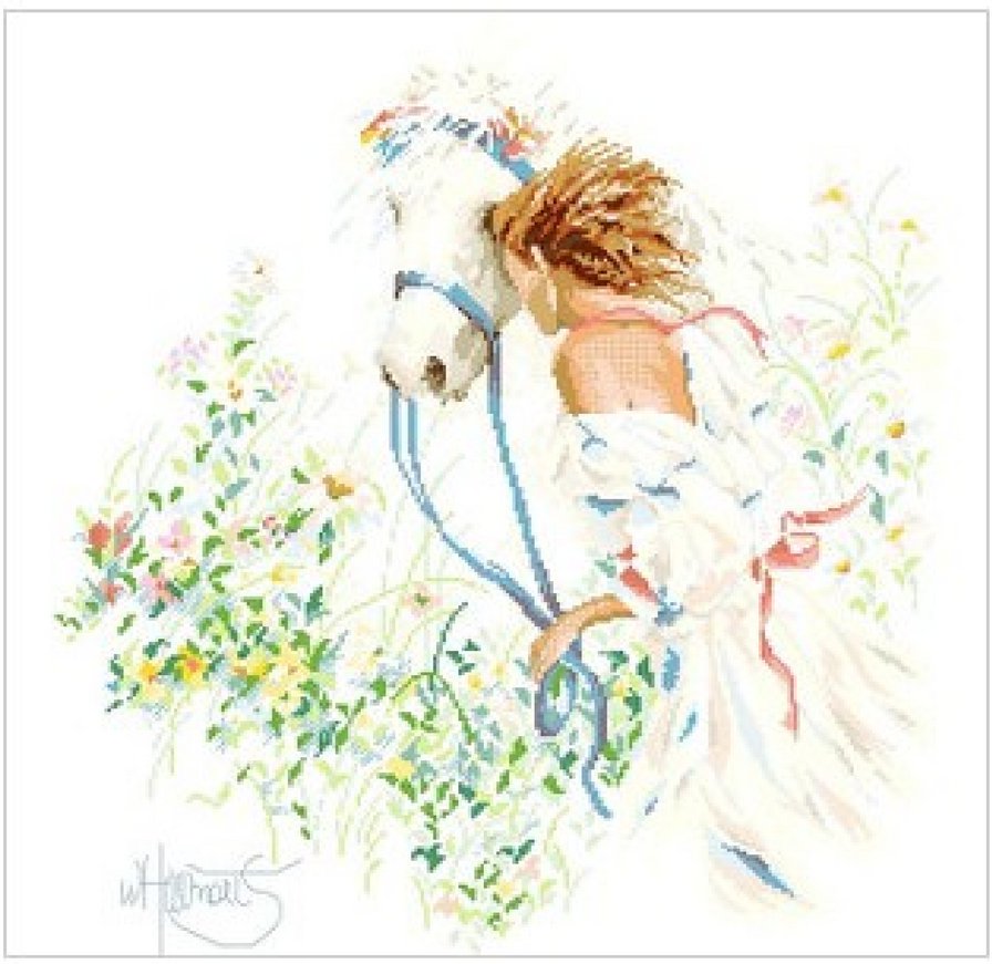 Девушка с лошадью - оригинал