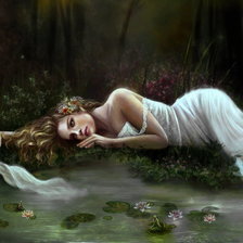 Схема вышивки «девушка»