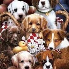 Схема вышивки «друзья»