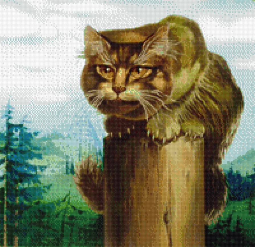 Кот ученый - забор, кот, сказка - предпросмотр