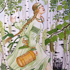 Схема вышивки «Береза»