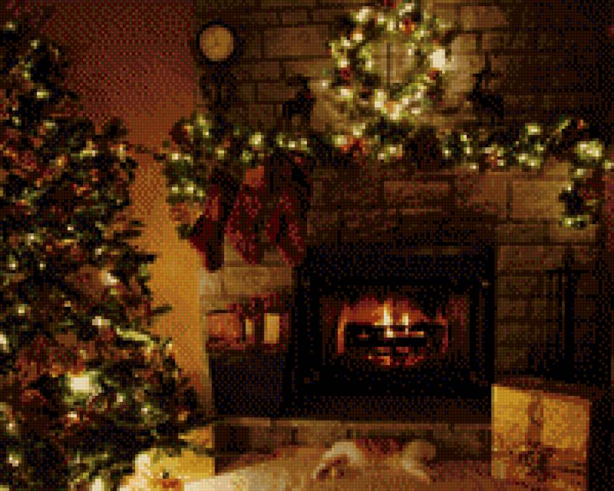 Новогодний очаг - предпросмотр