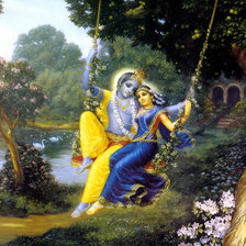 Схема вышивки «КРИШНА И РАДХА»