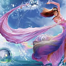 Схема вышивки «повелительница стихий»