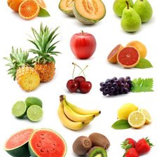 Схема вышивки «фрукты»