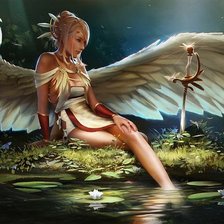 Схема вышивки «Девушка»