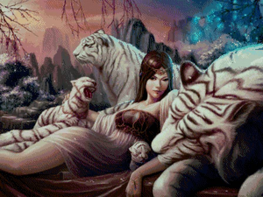 Девушка - фентези, девушка, люди - предпросмотр