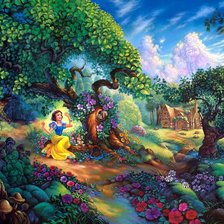 Схема вышивки «белоснежка»