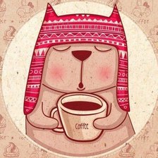 Схема вышивки «Кот»