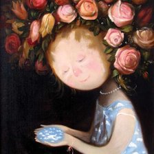 Схема вышивки «девочка»